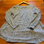 Soft Surroundings NWOT  Gray/Blue Striped Top Small Photo 8