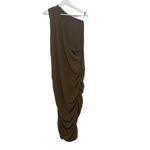 Pretty Little Thing  one shoulder dress size 22 brown rouged Photo 4