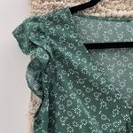 H&M Green Floral Dress Photo 3