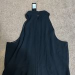 City Chic Mika Halter Jumpsuit Sheer Asymmetrical Ruffle Overlay Wide Leg 20 Photo 9