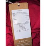 Brand New OGL Women's Size Large Eco Kiss Gathered Sleeveless Blouse Top Red Photo 4