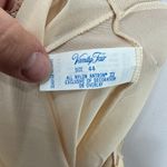 Vanity Fair Slip Dress Women 44 Beige Nylon Lace Trim Vintage Coquette Retro Photo 2