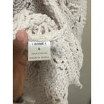 I Some I Women's Crochet Knit Open Front Cardigan Long Sleeve Beige Small Tan Photo 1