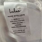 Lulus  Romance Language Backless Lace Dress in‎ White Size Small Photo 9