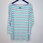 Lane Bryant Wide Boat Neck Striped Waffle Top Size 18/20 NWT Photo 3
