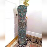 Peruvian Connection  GREEN & MULTICOLORED JACQUARD 100% PIMA COTTON Size XL Photo 4