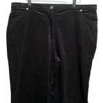 Susan Graver VINTAGE POCKETS BLACK SPARKLE WIDE LEG SLACKS PLUS SIZE 18W Photo 2