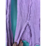 Free People Orchid Lula Thermal Top | Waffle Knit Lettuce Edge Long Sleeve | S Photo 5