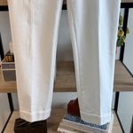 Ann Taylor  Mid-Rise White Cuffed Woven Career Dress Pant Trouser, 2 Photo 2