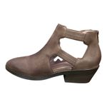 Eileen Fisher “Vanda” Nubuck Cutout Leather Bootie Taupe Size 9 Photo 0