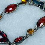 Bracelet Magnetic Clasp Multicolor Asymmetrical Earthtones Silver Color Metal Photo 15