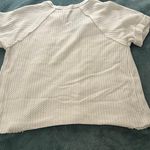 Altar'd State  waffle raw edge short sleeve Photo 2