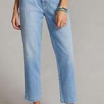 Mother Womens Jeans The Yoyo Ruffle Greaser Ankle Straight Denim Blue Size 24 Photo 0