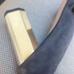 Adrienne Vittadini  Gray Suede Heels with Mirror Heel Photo 6