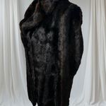 ZARA  OUTWEAR FAUX FUR COAT BROWN BLACK sz M Photo 11