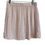 Abound  Women's Medium White-Pink Mini Moo Skirt Elastic‎ Waist New Photo 0