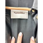 Nanushka Halli Vegan Leather Short Sleeve Belted Mini Dress Black Womens Size XS Photo 3