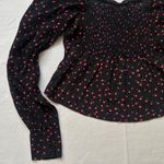 Free People Julia Sweetheart Cherry Print Long Sleeve Top Blouse Photo 10