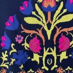 Anthropologie ANTHRO MONOGRAM HWR FAIR ISLE INTARSIA BALLET NECK BLUE CROP KNIT SWEATER Photo 4