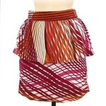 W118 By Walter Baker W118 Walter Baker Pink & Orange Ruffle Peplum Mini Skirt by Walter Baker Size XS Photo 0