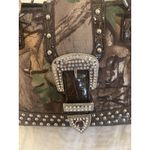 Camouflage With Studs and Bling Belt Buckle Handbag, Women's Shoulder Bag Preow Photo 3