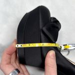 Casadei  Silk Satin Knot Bow Chunky Platform Stiletto Pumps High Heels Black 6 Photo 12