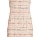 Akris Punto  pink/cream shift tweed mini dress NEW Photo 0
