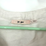 Mi Ami size small white off white button up short sleeve‎ blouse shirt top Photo 2