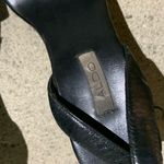 ALDO 7M Strap blk shiny platform wedge Photo 7