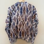 Michael Kors  Kimomo Top Ikat Sleeves Cinched Waist Women’s M No Tag Cotton Photo 1