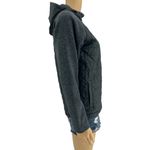 The North Face (S) Women's Gray Quilted Long Sleeve Zip Up Hoodie Jacket Photo 2