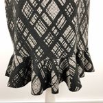 Nina Leonard NWT Plaid Printed Ruffle Hem Knit Dress Large Office Job Career Photo 9