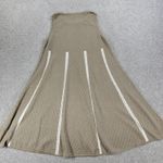 Socapri Silk Tank Dress Womens L Tan White Knit Sleeveless Flowy Italy New Tan Size L Photo 13