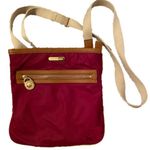 Michael Kors  maroon nylon crossbody bag Photo 0