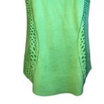 Alberto Makali Lime Soft Suede Perforated Lazar Cut Sleeveless Top NWOT Size S Photo 5