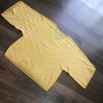 New York And Company Loose Fitting Boxy Style Yellow Short Sleeve Shirt Size Med Photo 10