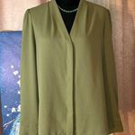 Alex Marie Size L Sage Button Down Blouse Photo 0