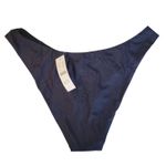 NWT J.Crew Curved Waist Cheeky Bikini Bottom‎ Vacation Beach Summer Swim Size M Blue Size M Photo 1
