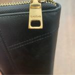 Bebe Black Faux Leather Zippered Wallet Photo 2