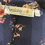 Available brand floral Navy open front jacket Size L Photo 3