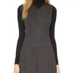 Vince Sleeveless Drop Waist Pleated Dress Charcoal Gray Size 10 Workwear Classic Photo 0