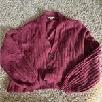 American Eagle  Outfitters Maroon Cardigan Sweater Photo 0