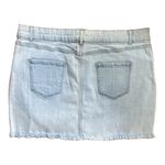 Wild Fable Women’s Light Wash Distressed Frayed Hem Mini Jean Skirt Size 18 Photo 1