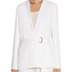 Helmut Lang  Belted Blazer in White, Size 8 EXCELLENT! Photo 13