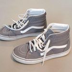 Light Gray Sk8-Hi Skate Shoe -Vans Classic Sneakers (Unisex) Photo 2