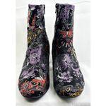 Brash Floral Tapestry Embroidered Ankle Boots Boho Size 9 Gypsy Festival Rocker Photo 12