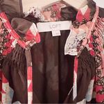 Loft Patchwork Printed Quilt Long Sleeve Blouse Top Western Country Photo 2