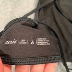 Aerie Black Crop swim top large Photo 4