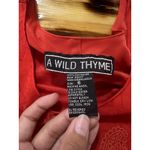 A WILD THYME Maxi Dress Women Size 6 Red Floral Hawaiian Island Beach Travel Photo 2