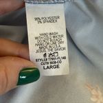 Reb & J 220 Blue Floral Long Sleeve Maxi Dress Large Cottagecore Baby Shower Photo 6